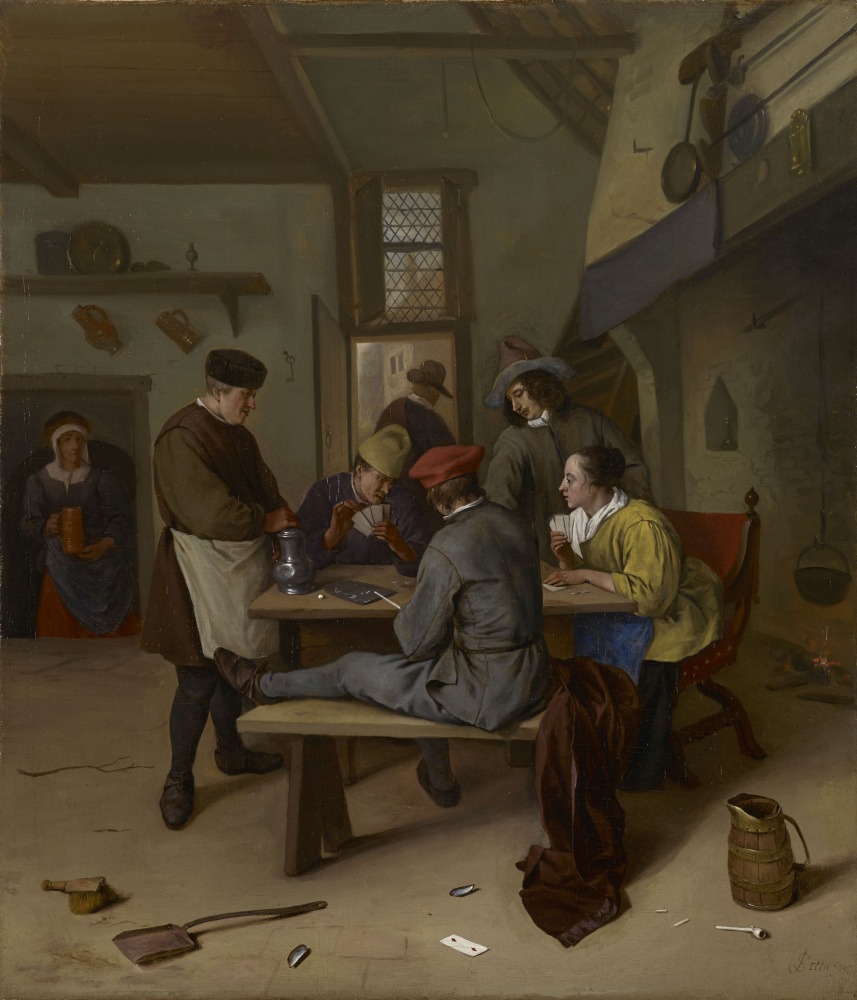 Jan Steen. Joueurs de cartes dans la taverne