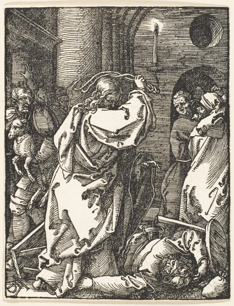 Albrecht Durer. The expulsion of the merchants from the temple