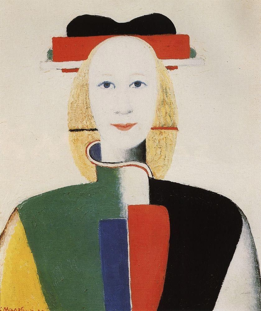 Kazimir Malevich. Girl with a comb in the hair