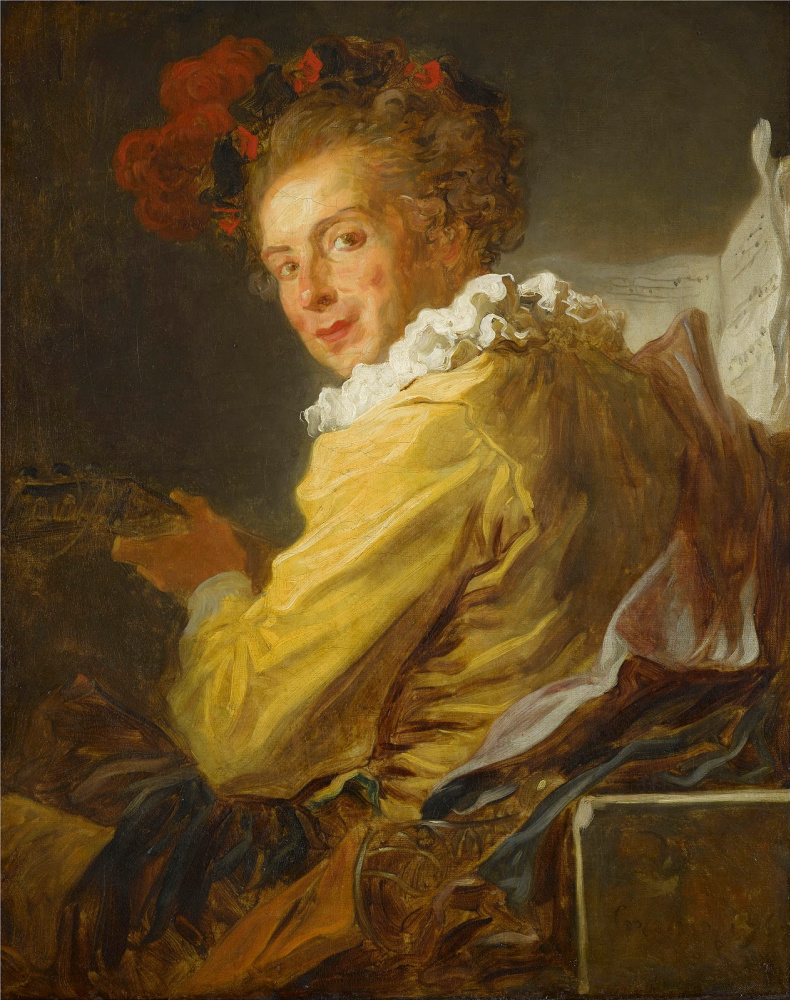 Jean Honore Fragonard. Portrait of Monsieur de La Breteche