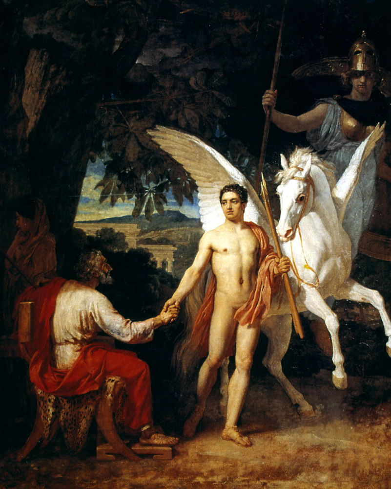 Alexander Andreevich Ivanov. Bellerophon fights the Chimera