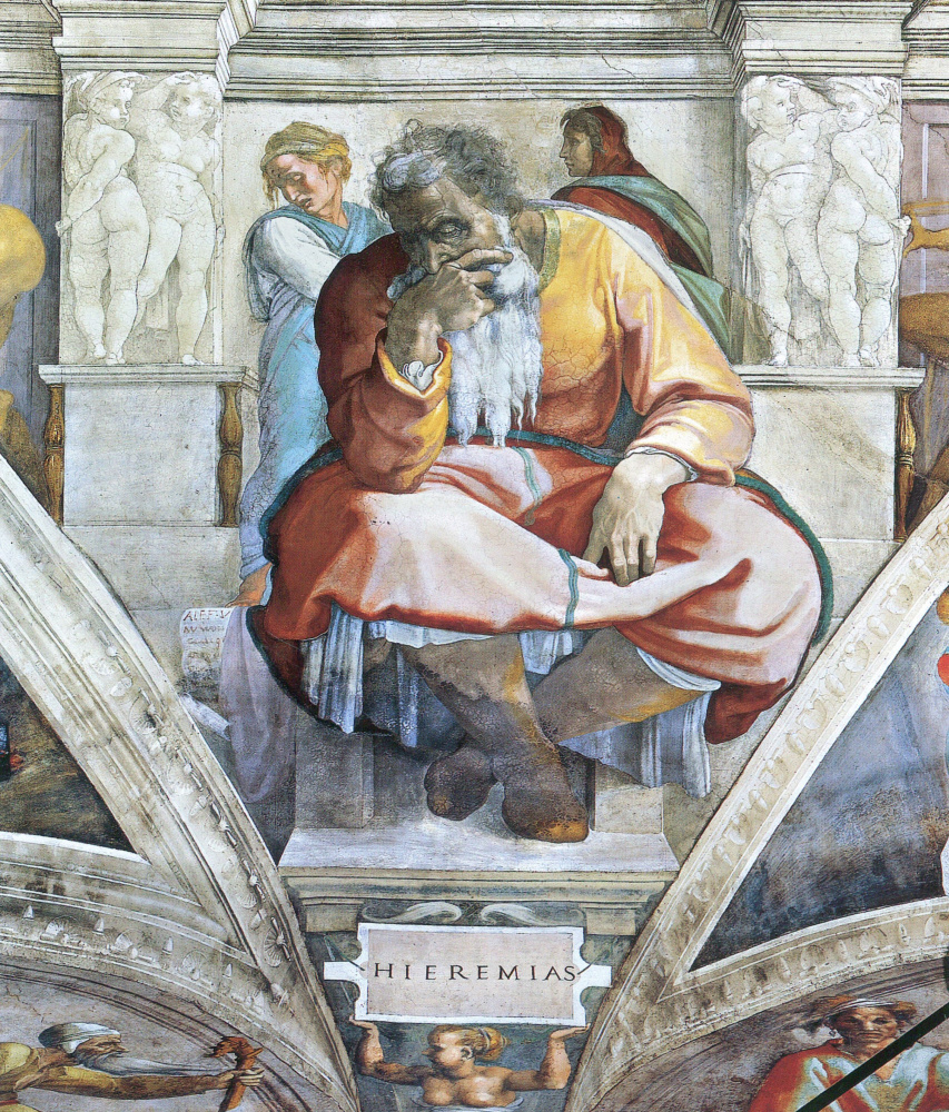 Michelangelo Buonarroti. The Prophet Jeremiah
