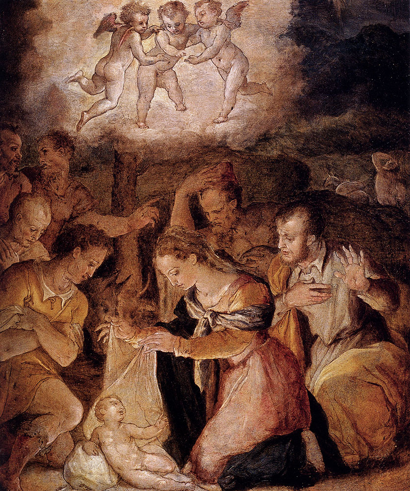 Giorgio Vasari. The adoration of the shepherds