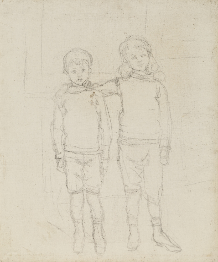Claude Monet. Michel Monet and Jean-Pierre aside standing shoulder to shoulder