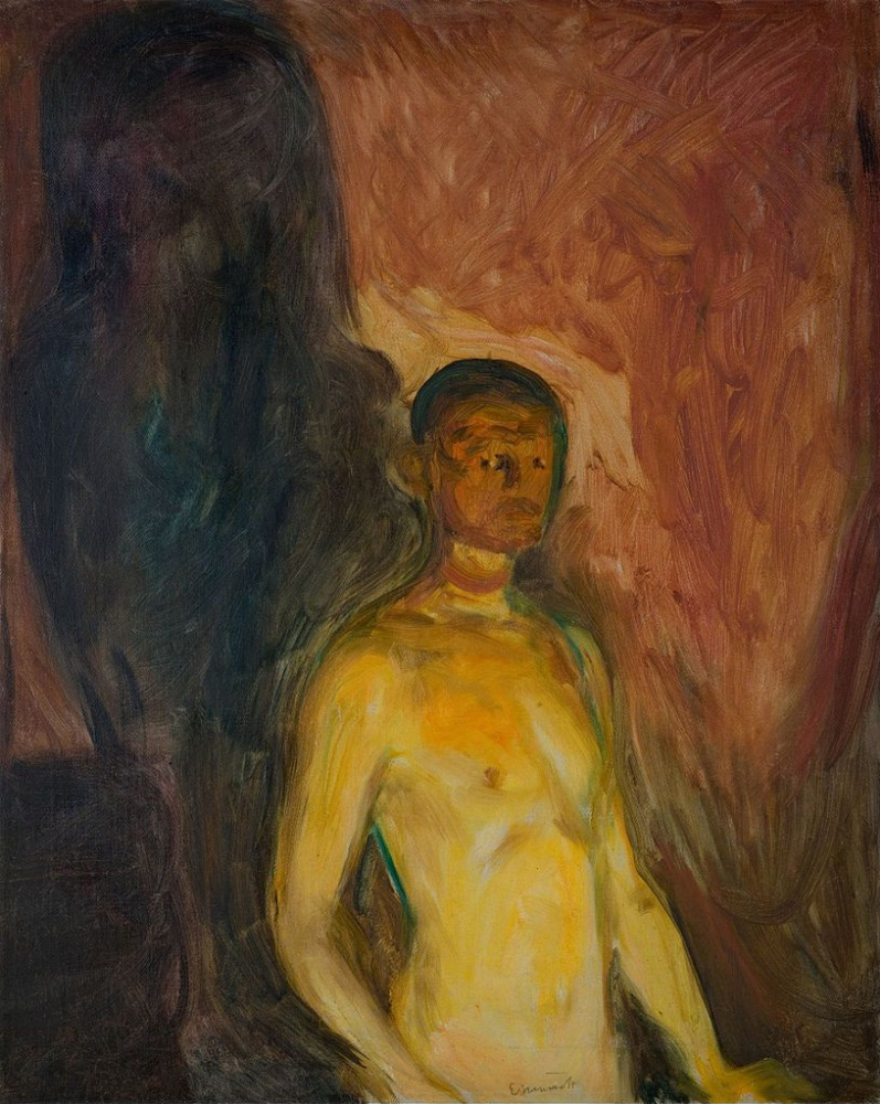 Edward Munch. Self portrait in hell