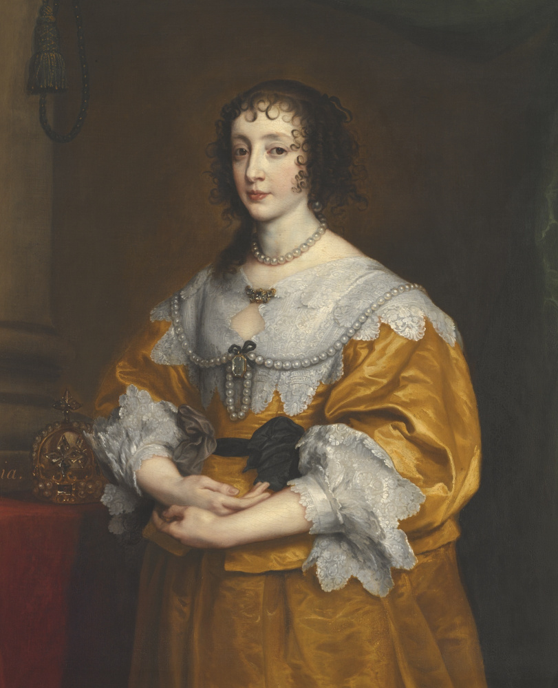 Anthony van Dyck. Portrait of Queen Henrietta Maria