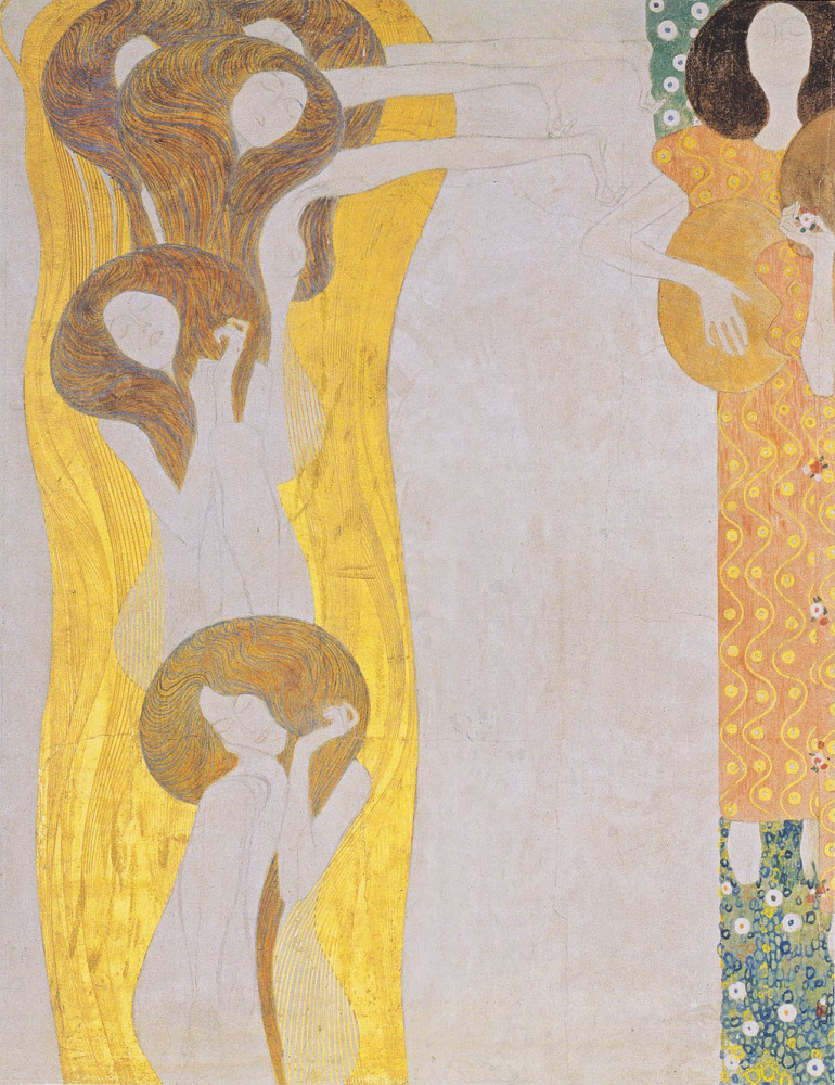 Gustav Klimt. Beethoven Frieze: Art (fragment II)