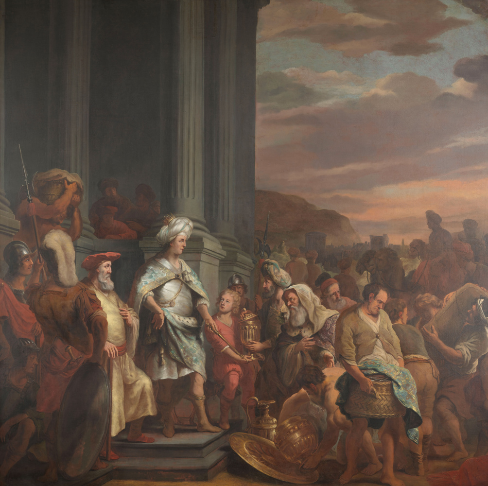 Ferdinand Baltasars Pain. King Cyrus gives the stolen treasures of the temple of Jerusalem