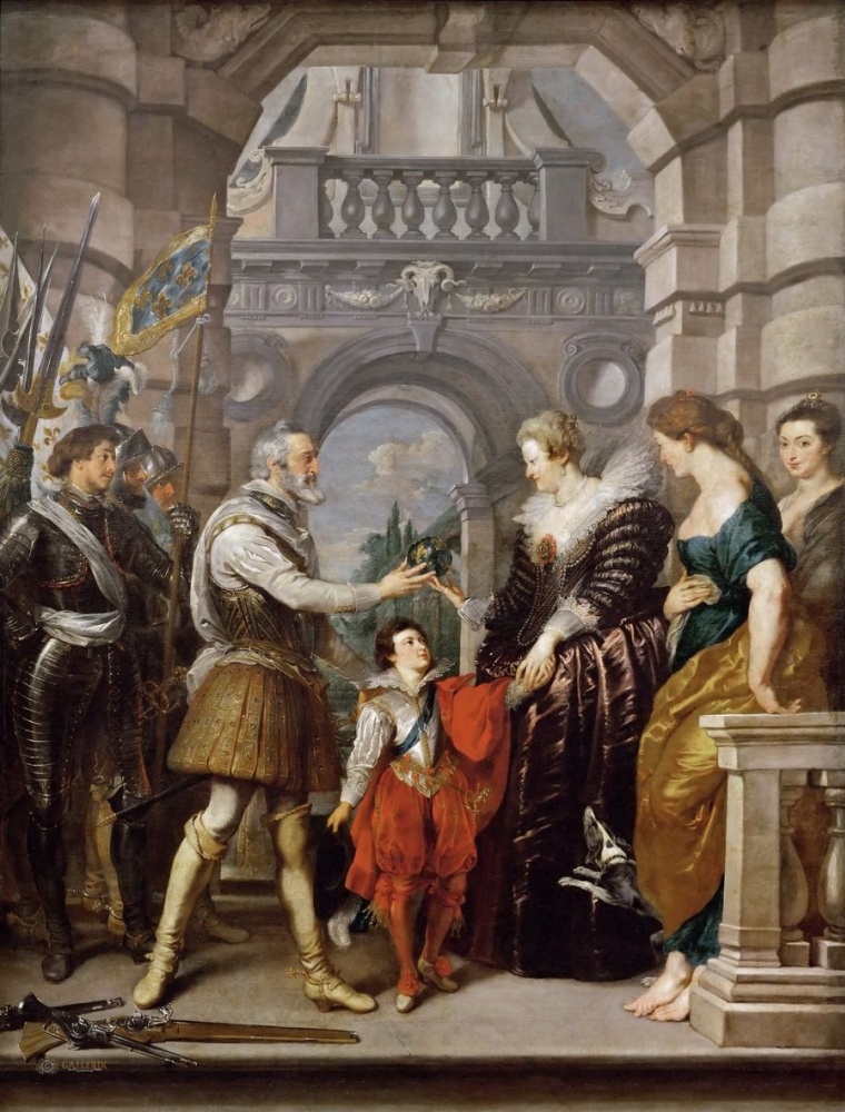 Peter Paul Rubens. The establishment of the Regency of Marie de Medici