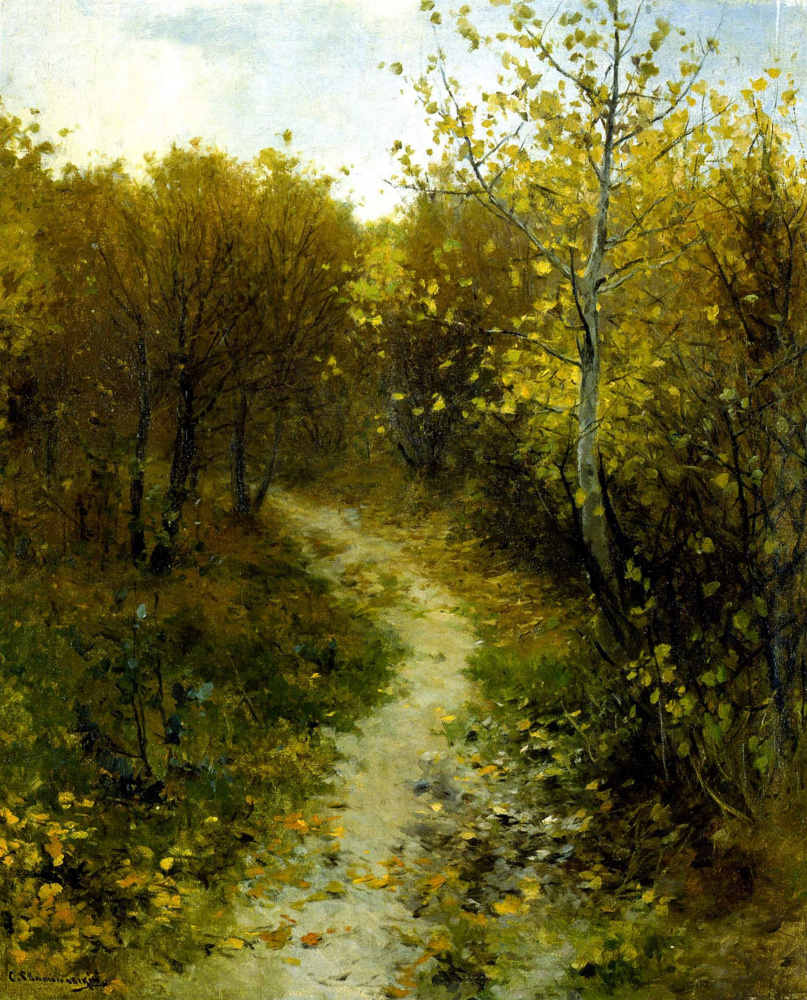 Sergey Ivanovich Svetoslavsky. Autumn. Corner Kirillovskoy manor. 1900s