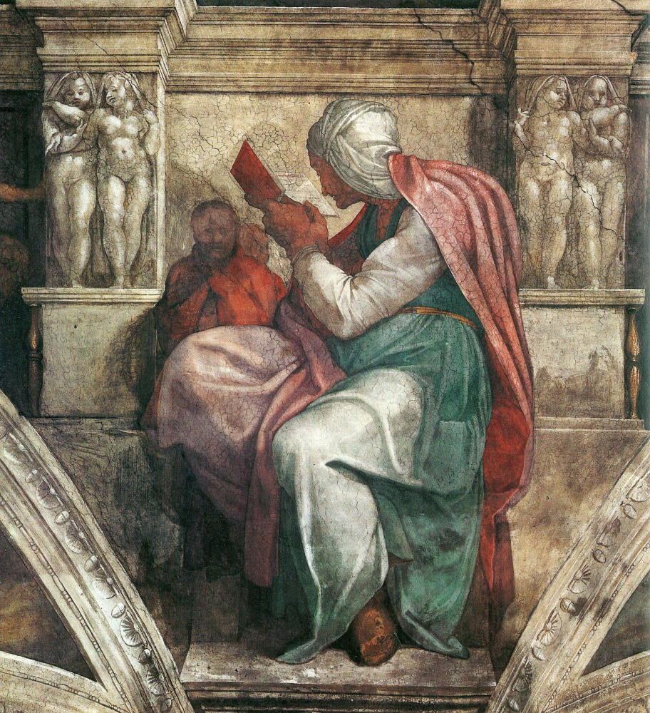 Michelangelo Buonarroti. The Persian sibyl. The frescoes of the Sistine chapel