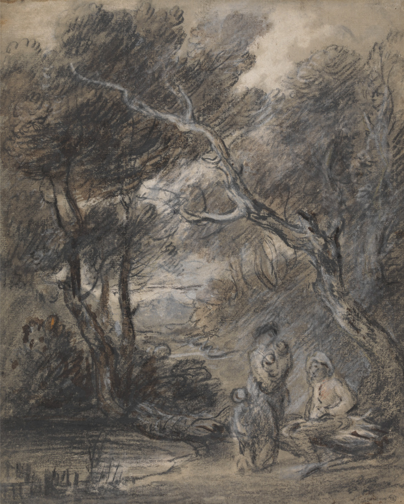 Thomas Gainsborough. Forest landscape with figures