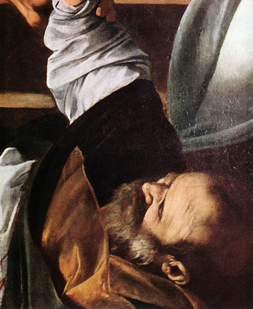 Michelangelo Merisi de Caravaggio. The martyrdom of St. Matthew. Fragment