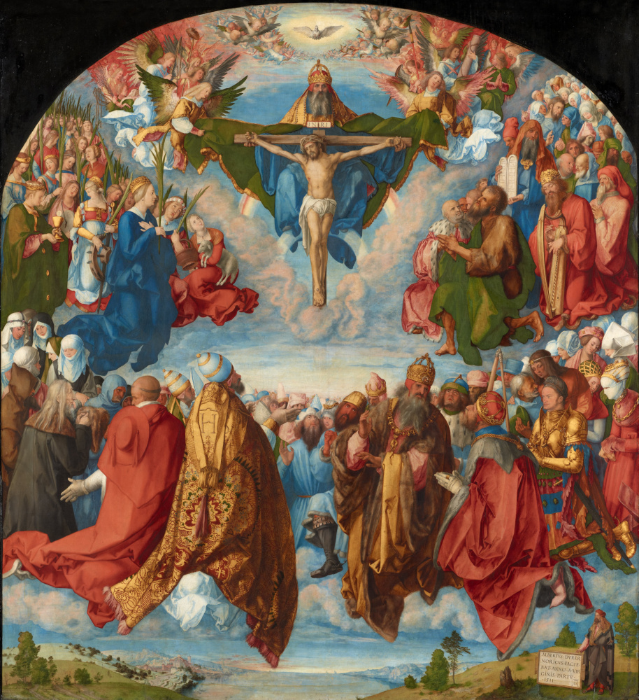 Albrecht Durer. The Adoration o the Holy Trinity (Landauer Altar)
