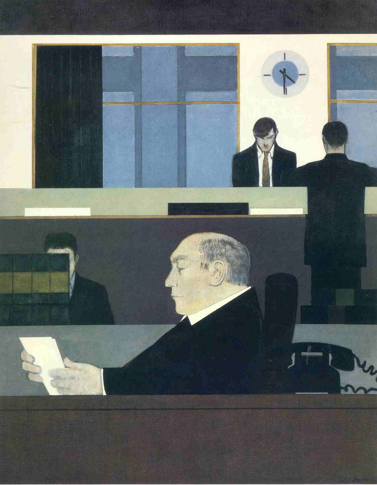 Will Barnet. A man reads