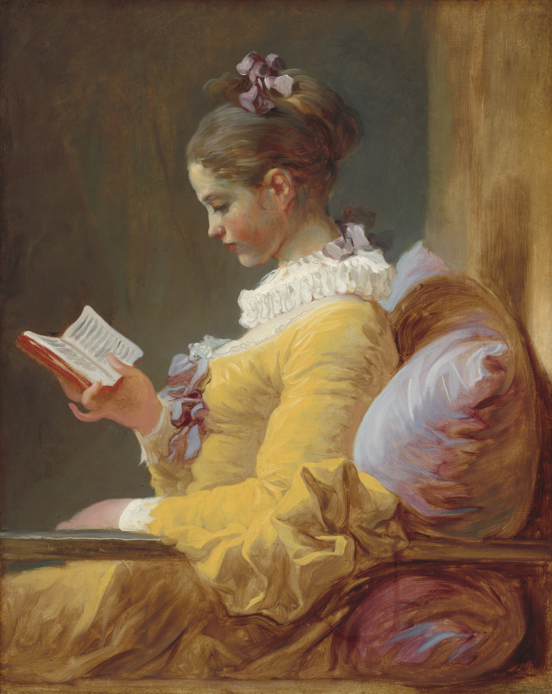 Jean Honore Fragonard. Reading girl