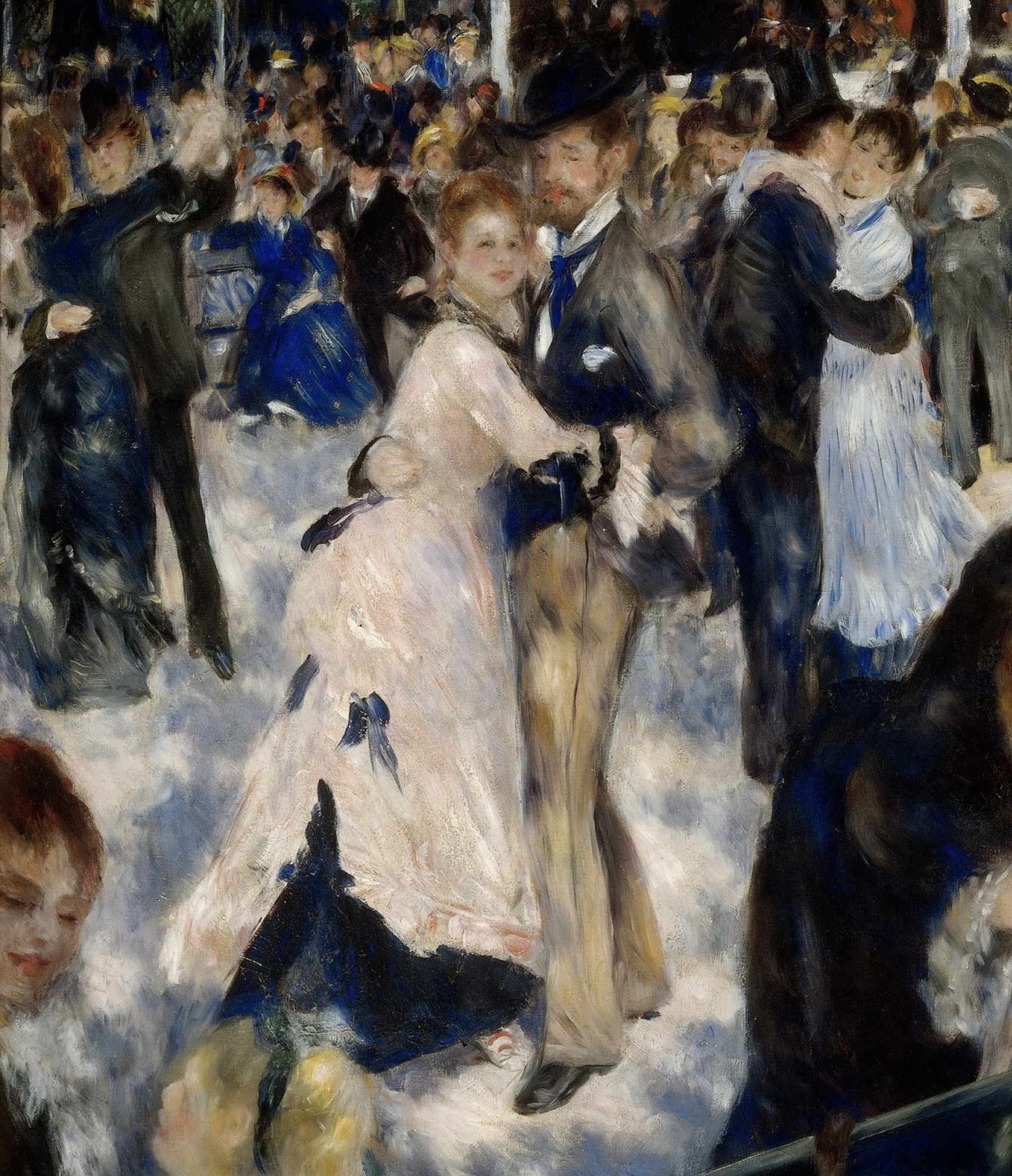 Ball in Moulin de la Galette (fragment), 1876, 177×131 cm by