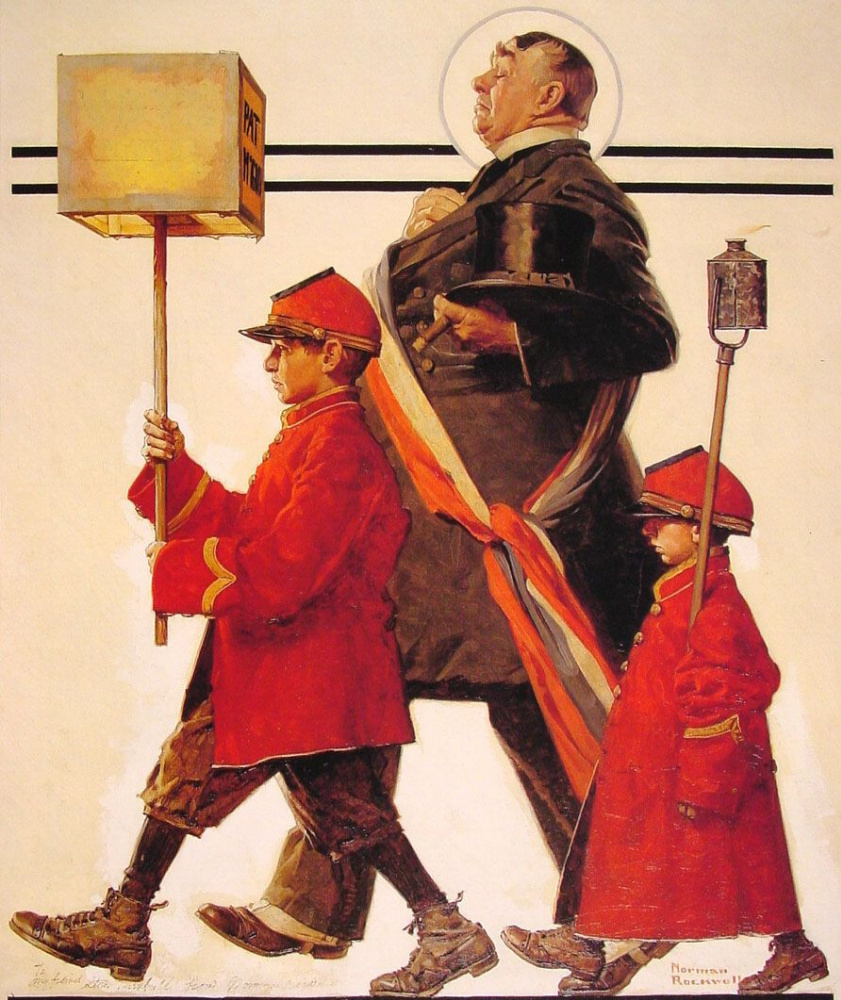 Norman Rockwell. The procession