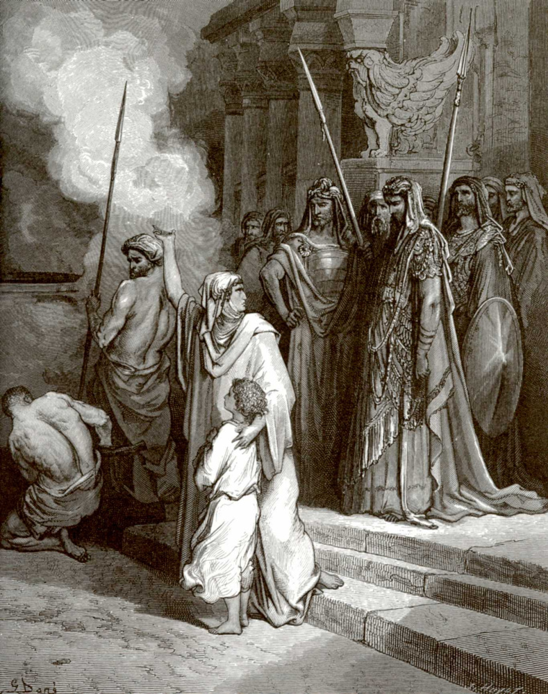 Paul Gustave Dore. Bible illustration: Mother Maccabees