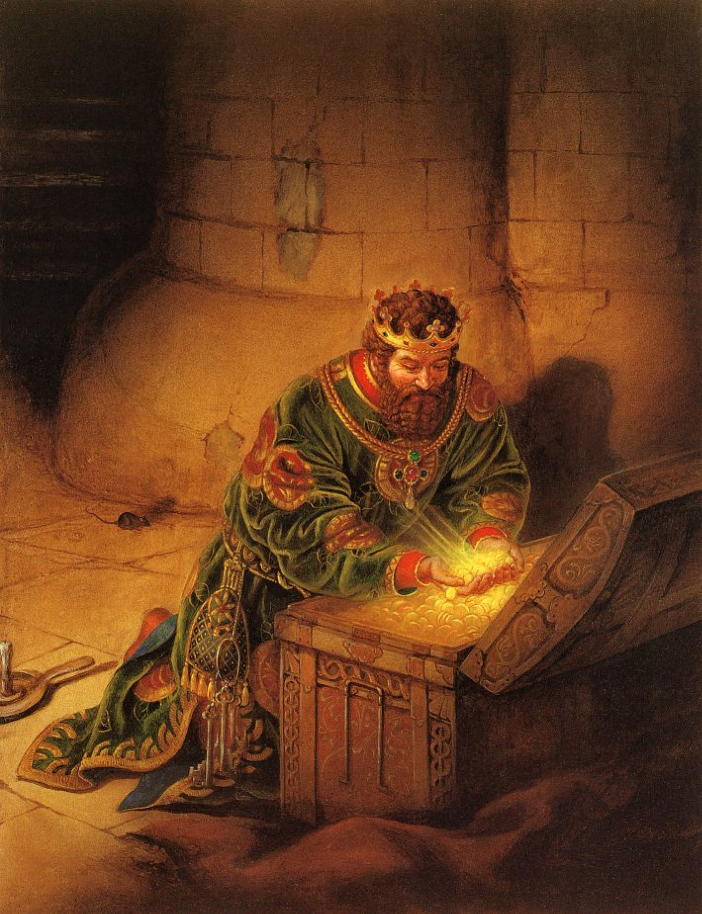 King Midas and the chest of gold by Kinuko Craft: History 