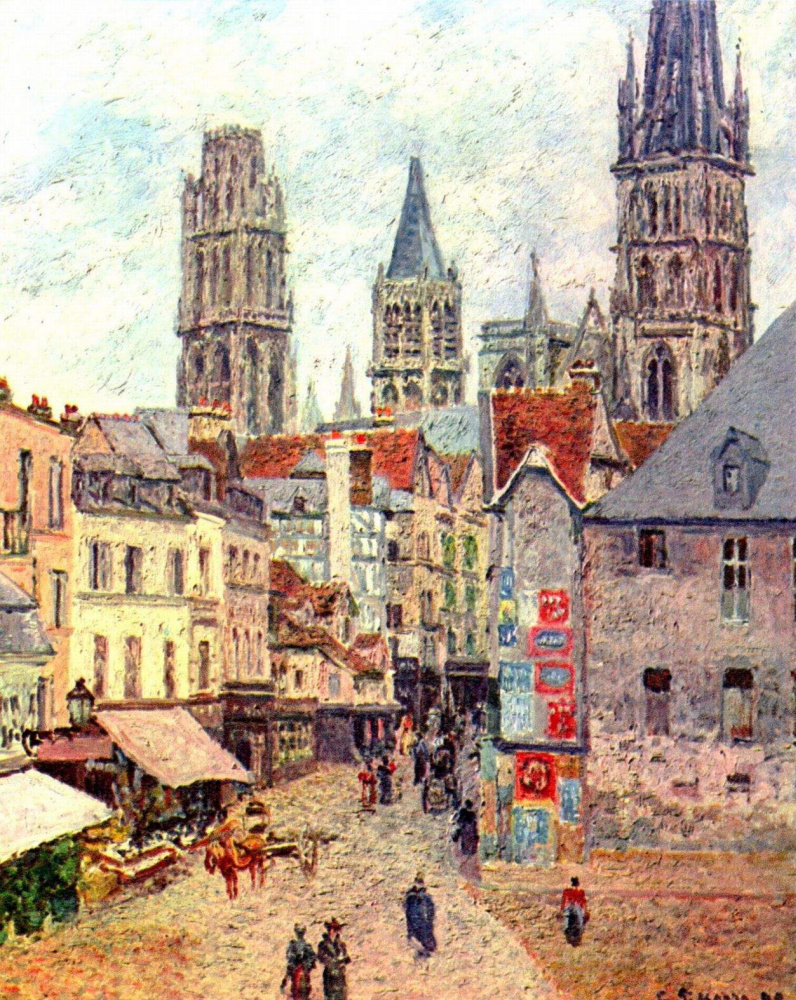 Camille Pissarro. Street in Rouen