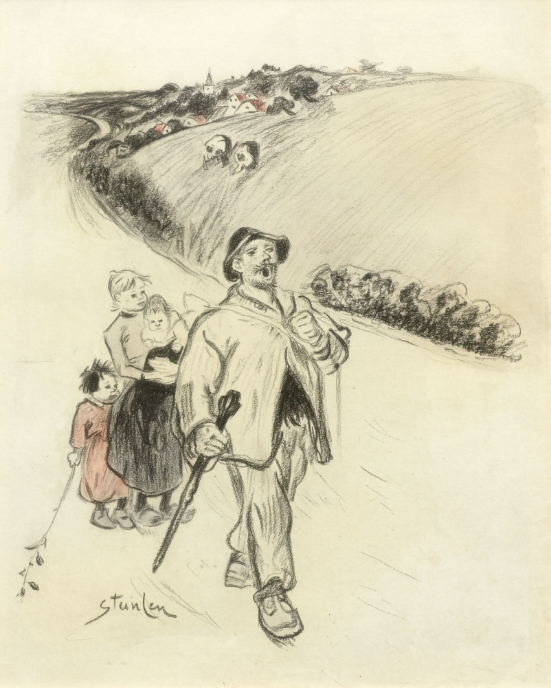 Theophile-Alexander Steinlen. The singing traveler