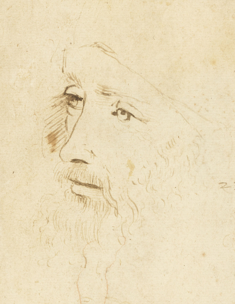 Unknown artist. Portrait of Leonardo da Vinci (?)