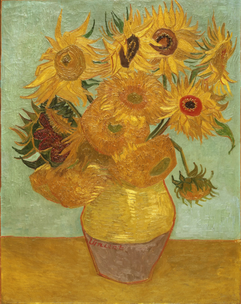 Vincent van Gogh. Vase with sunflowers