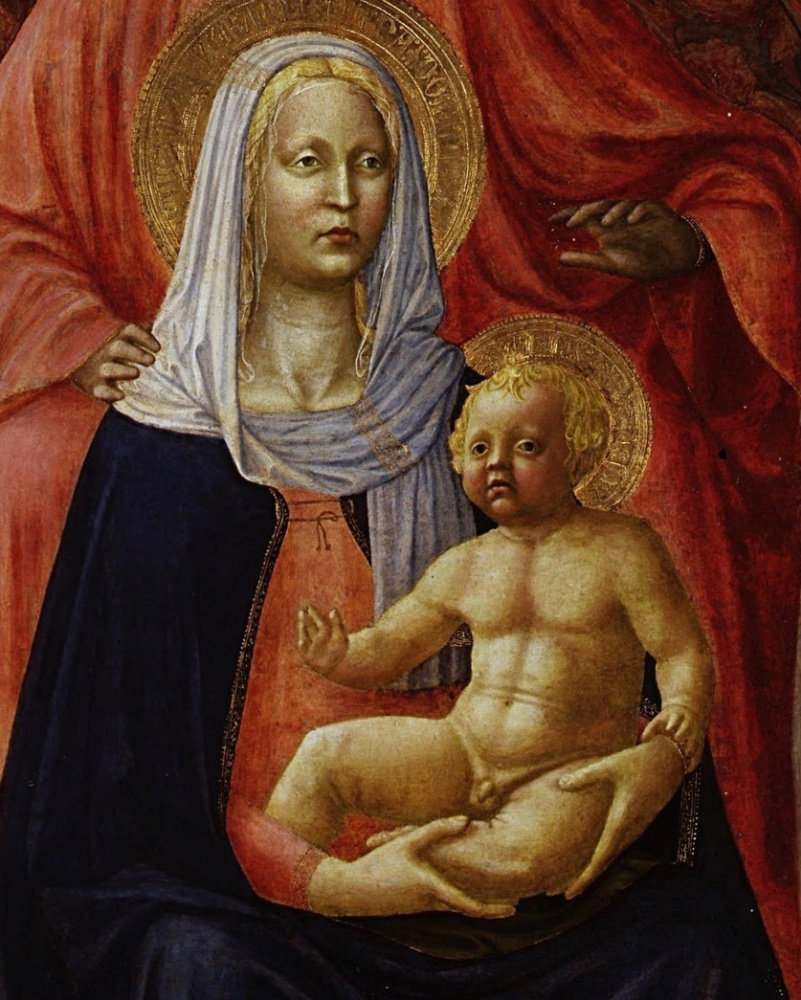 Tommaso Masaccio. Mary with the Baby and St. Anne. Fragment