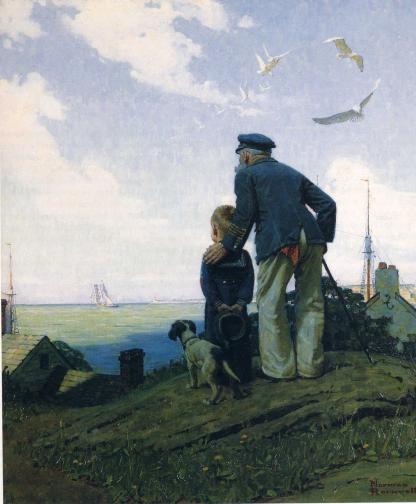 Norman Rockwell. Far from home