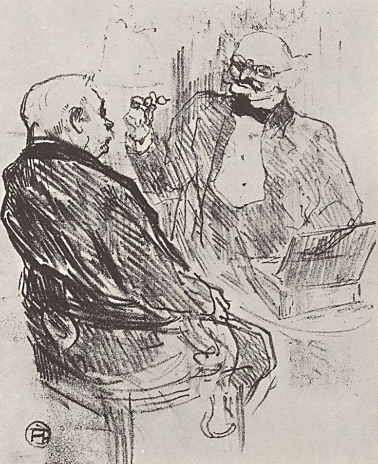 Henri de Toulouse-Lautrec. Clemenceau at the eye doctor