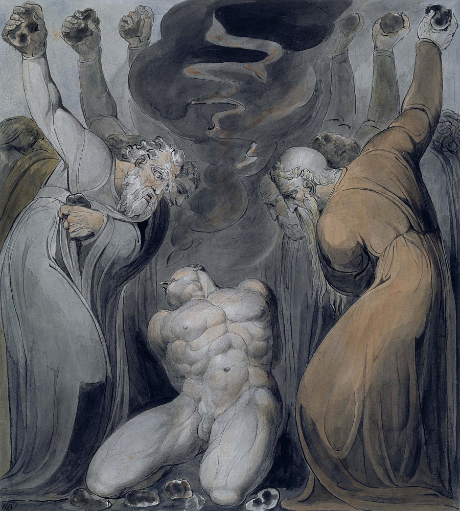 William Blake. Illustrations of the Bible. Blasphemer