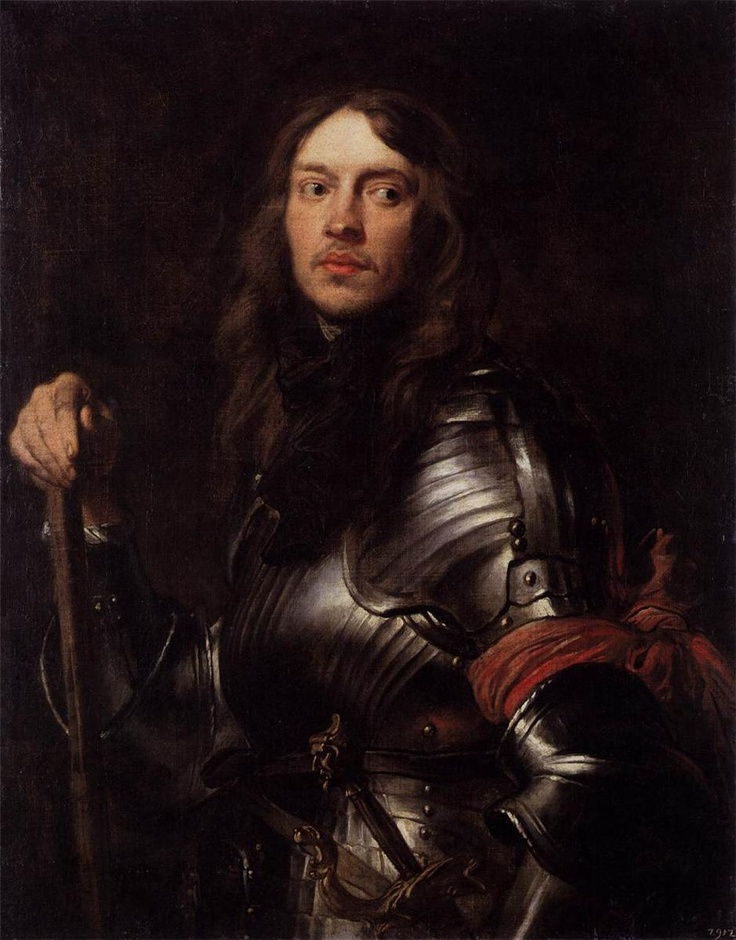 Anthony van Dyck. Portrait of a knight with a red bandage
