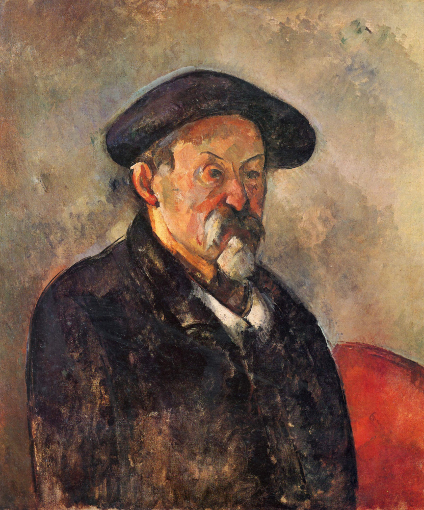 Paul Cezanne. Self-portrait in a beret