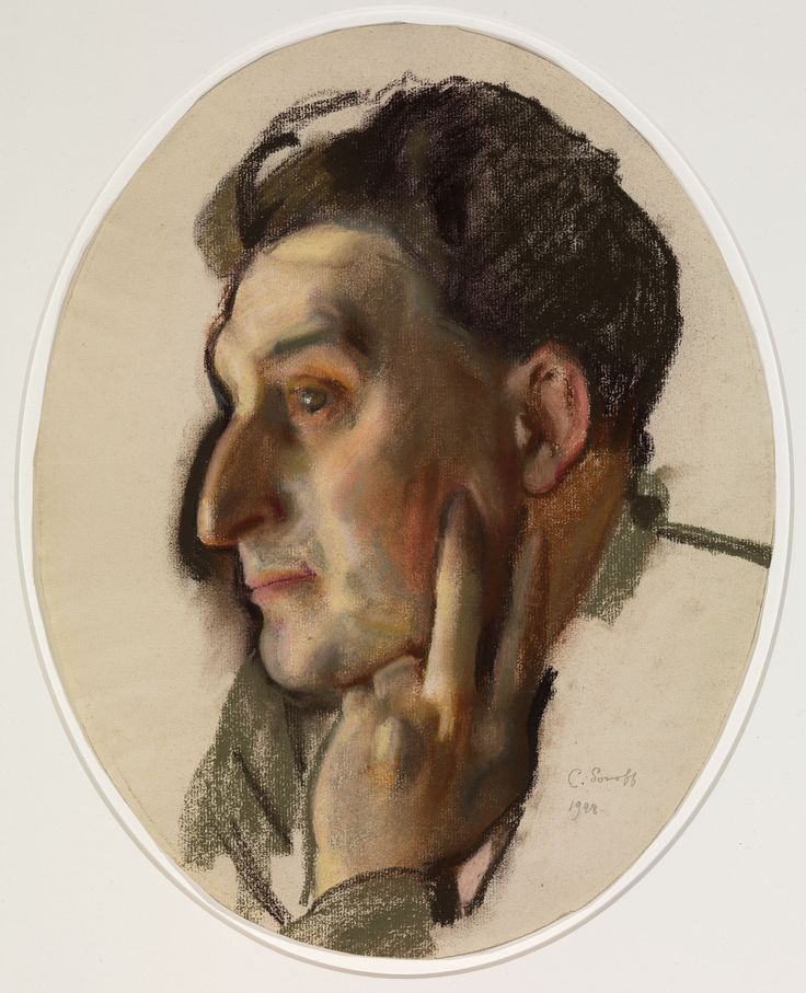 Konstantin Somov. Portrait of M. G. Lukianov in profile