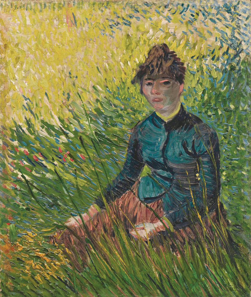 Вінсент Ван Гог. Женщина, сидящая на траве