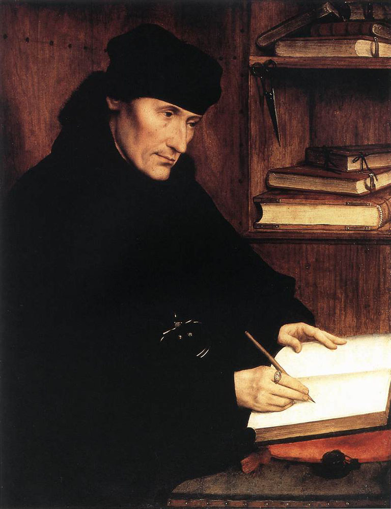 Quentin Massys. Portrait of Erasmus of Rotterdam