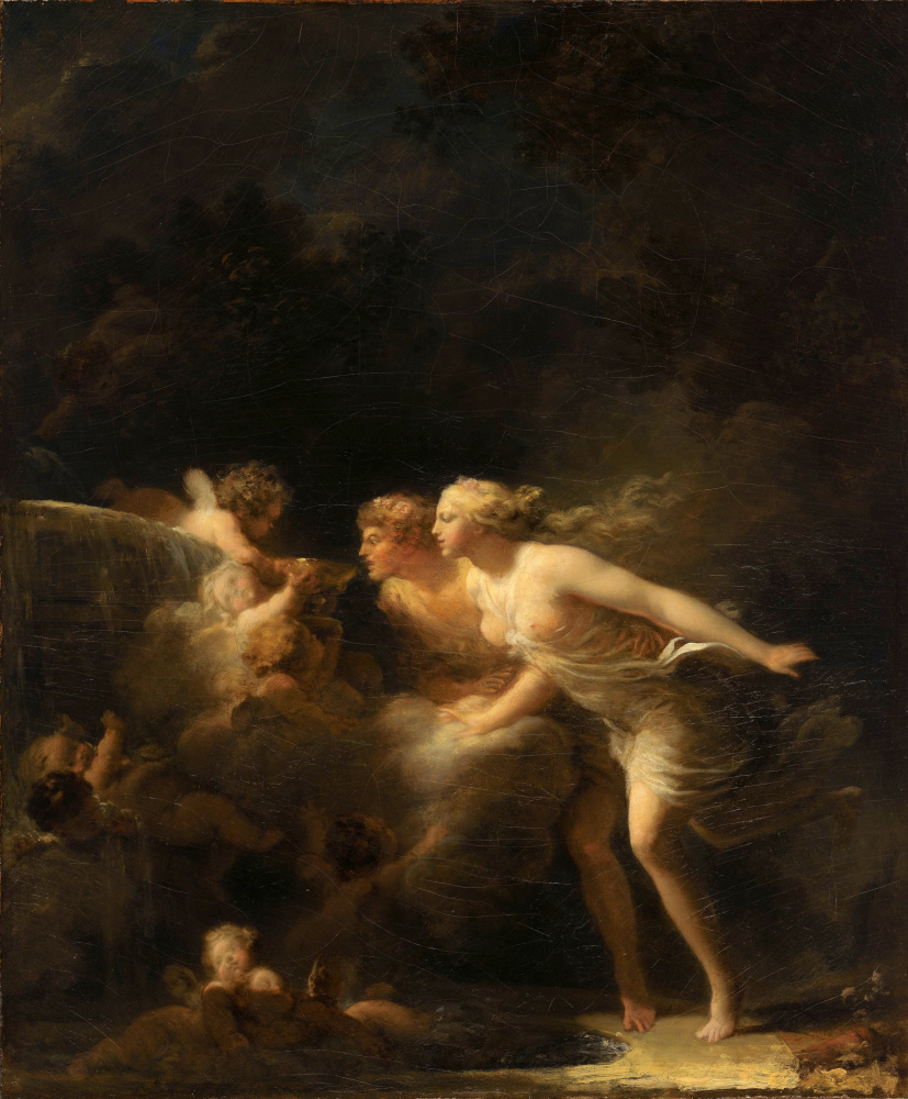 Jean-Honore Fragonard. Fountain of love