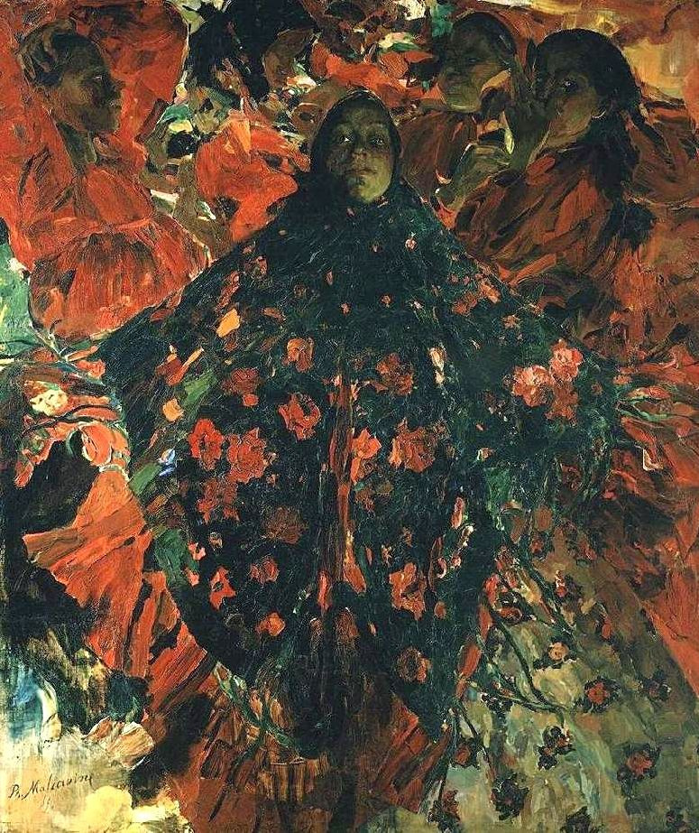 Filipp Andreevich Malyavin. Women (Green shawl)