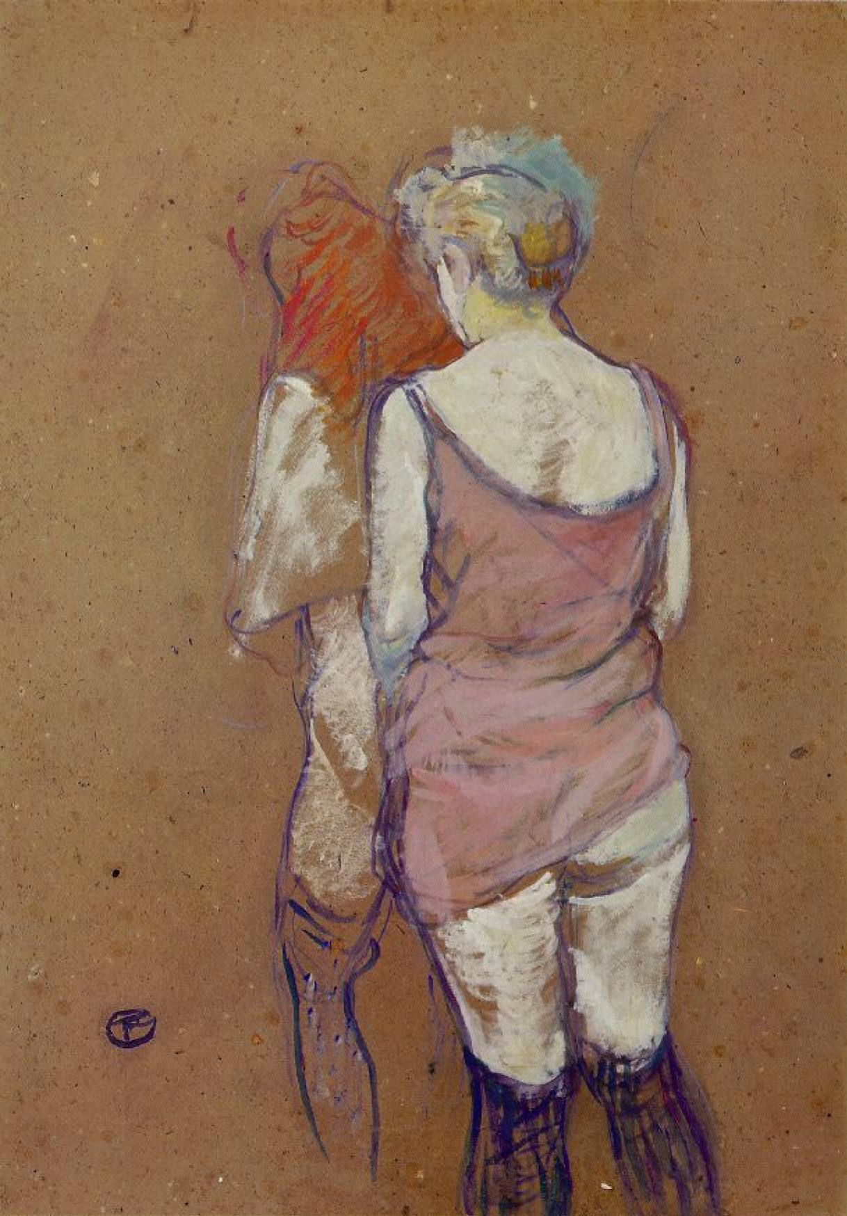 Two half-naked women. Rear view, 1894, 39×54 cm by Henri de  Toulouse-Lautrec: History, Analysis & Facts | Arthive