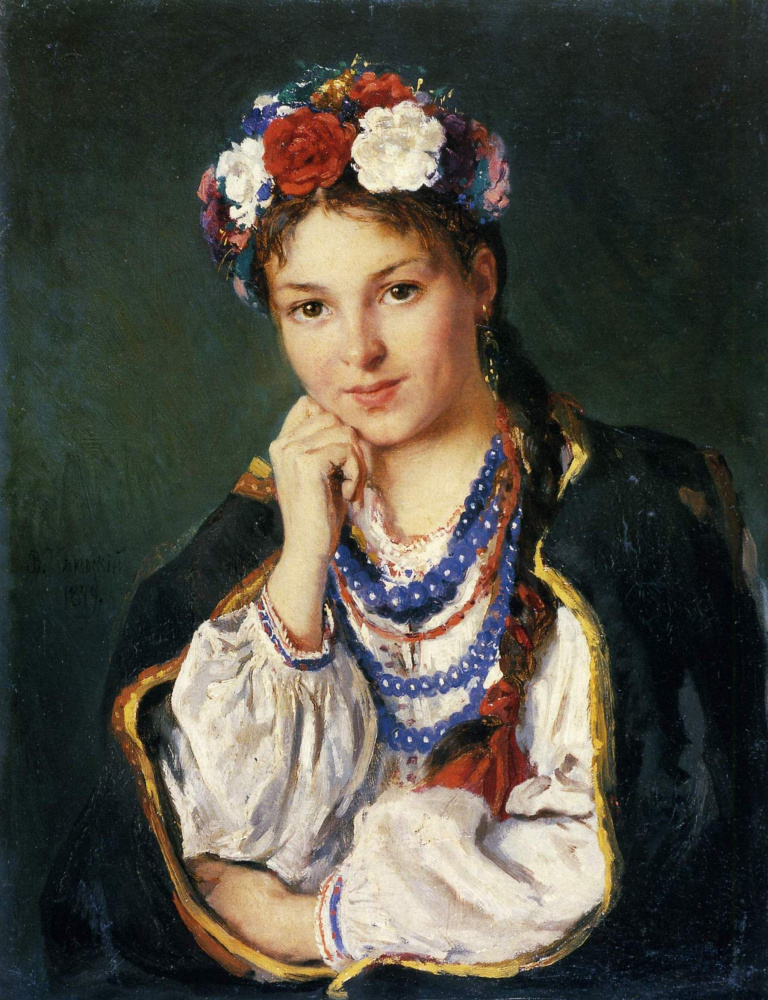 Vladimir Egorovich Makovsky. Ukrainian girl