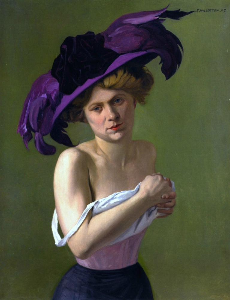 Felix Vallotton. Purple hat