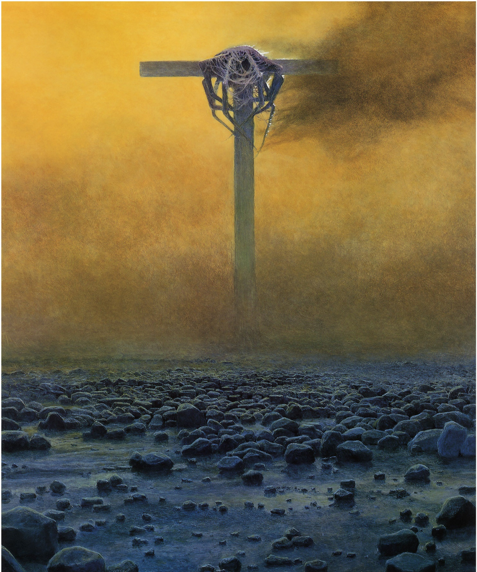 散光絵1991 Plot 109 by Zdzislaw Beksinsky: History, Analysis & Facts | Arthive