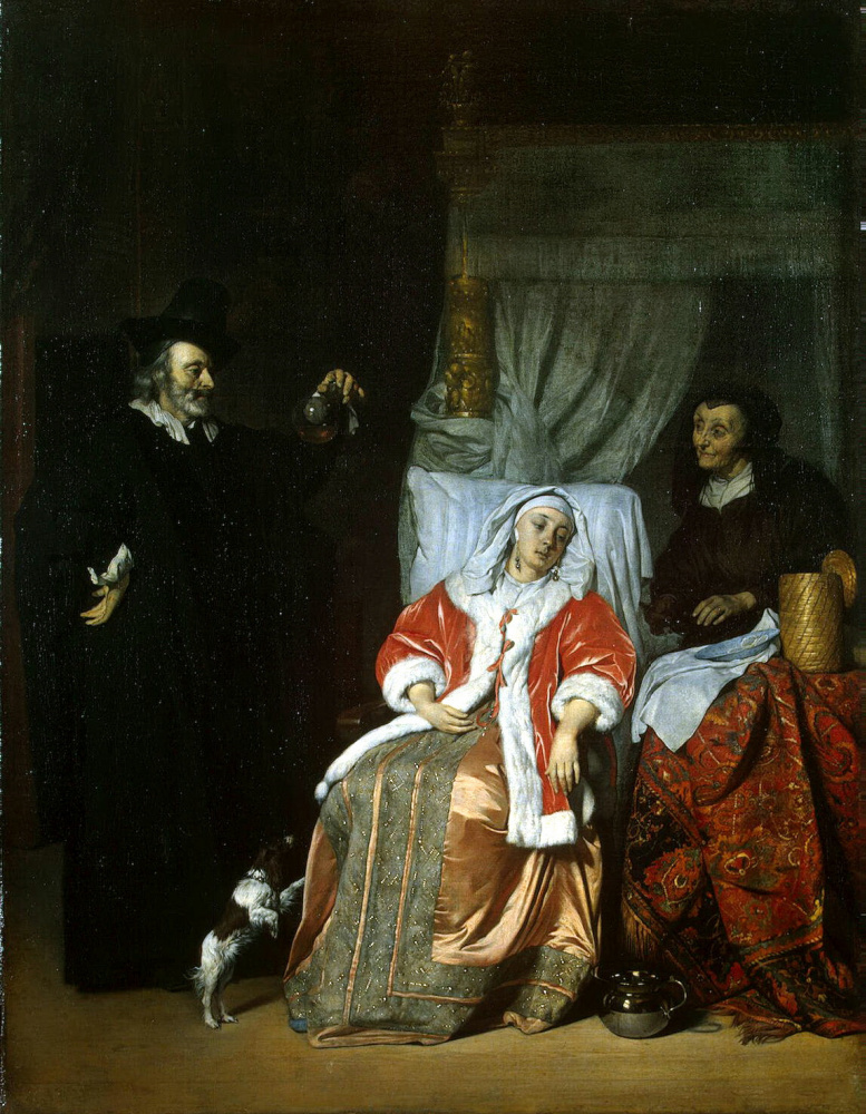 Gabriël Metsu. The patient and the doctor