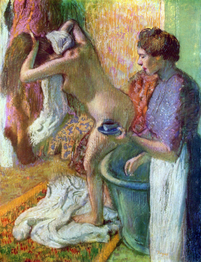 Edgar Degas. Breakfast after bathing