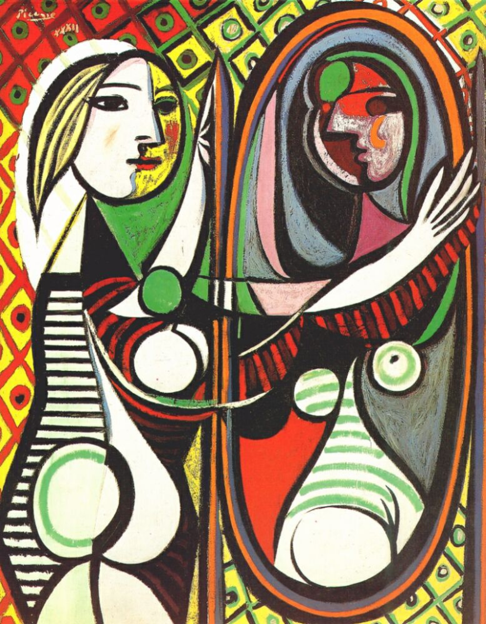 Pablo Picasso Girl before a mirror, 1932, 130×162 cm: Descripción