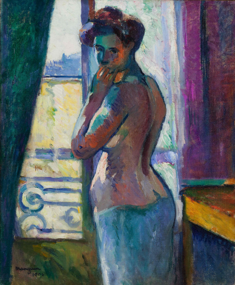 Henri Manguin. Window, street Boursault