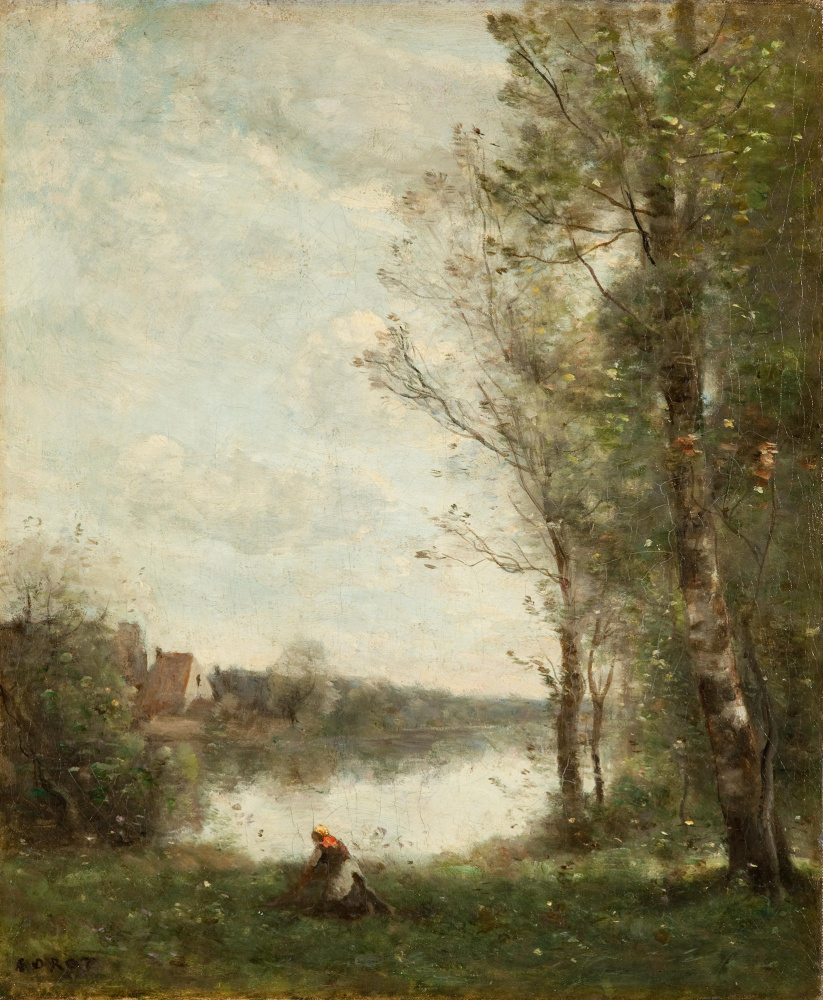 Camille Corot. Pond in Ville d'Avray