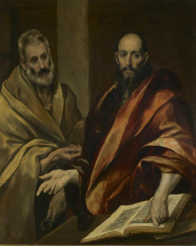 Domenico Theotokopoulos (El Greco). The apostles Peter and Paul