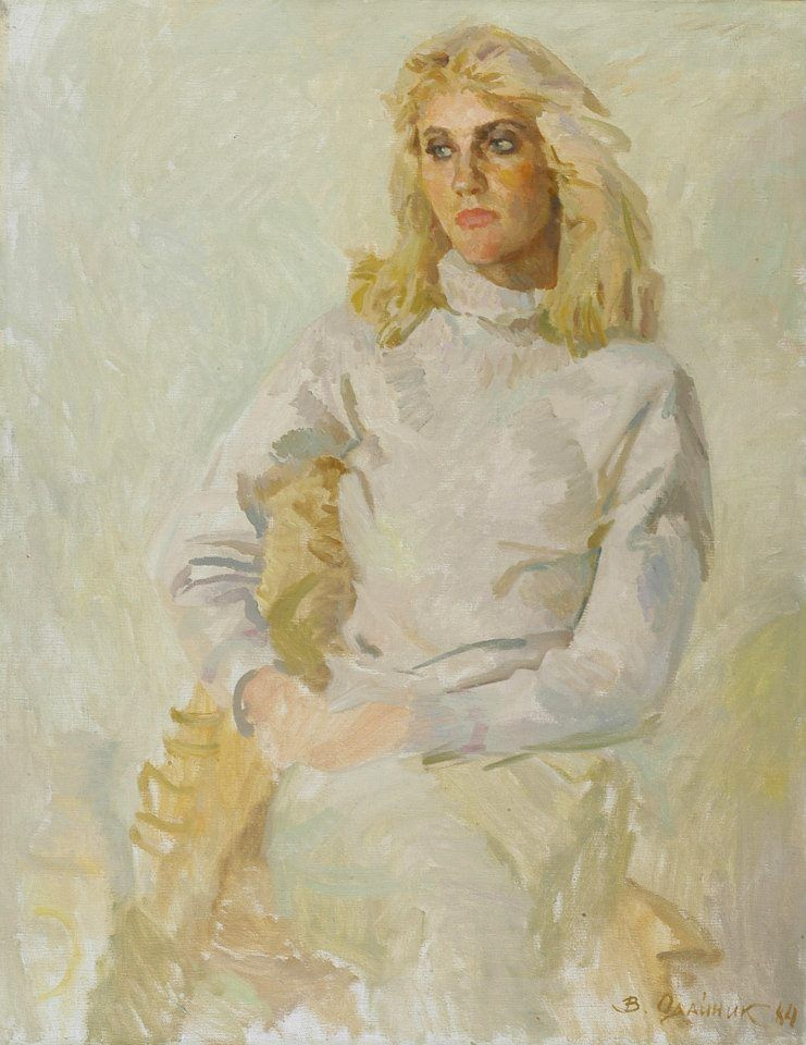 Vadim Ivanovich Odainik. 1984. Oksana, portrait of the artist daughter